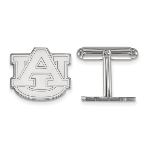 Auburn University Sterling Silver Cufflinks - 17mm x 15mm