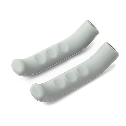 Silicone Brake Grip Covers - Anti-Slip Protection for Bike Levers - Gray