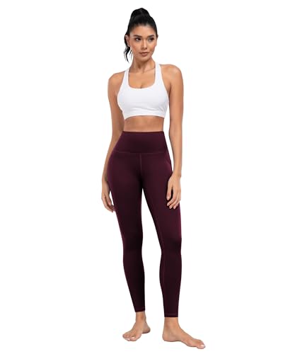 ATHVOTAR 7-Pack High Waist Pockets Leggings for Women, Workout Tummy Control Yoga Pants