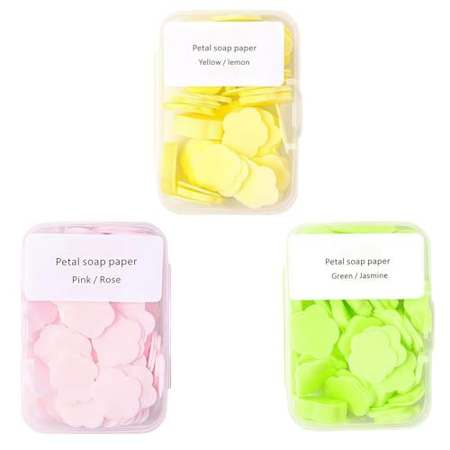 300 Pcs Portable Hand Washing Soap Sheets - Travel Scented Soap Paper