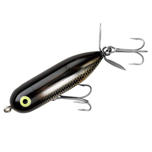 Topwater Fishing Lure - Heddon Torpedo Prop-Bait, Black Shiner, 3/8 oz