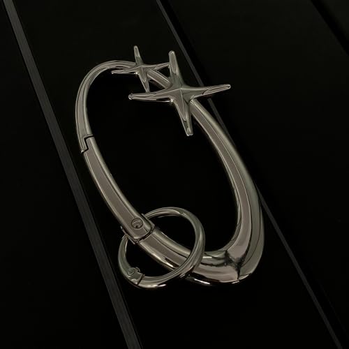 Silver Carabiner Keychain - Y2K Minimalist Design