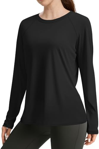 Long Sleeve Athletic Sun Shirt for Women - UPF 50+ Quick Dry
