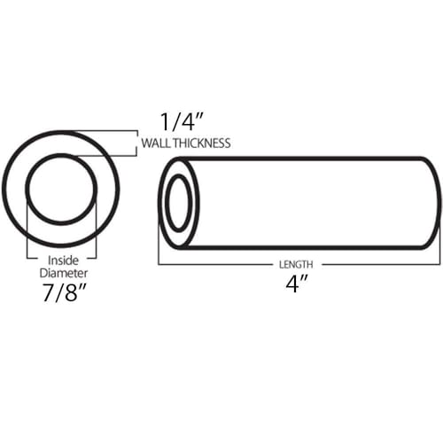 Foam Handlebar Grips for Razor Scooter - 4" Long, Pink