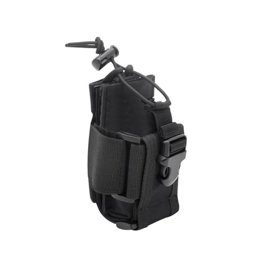 Tactical Molle Radio Holster Pouch - Durable Nylon for Walkie Talkies