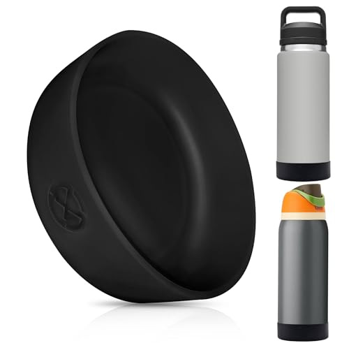 Protective Silicone Boot for YETI & Owala Bottles - Black, 18oz