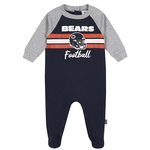 NFL Baby Footed Coverall Pajama - Chicago Bears, 0-3 Months