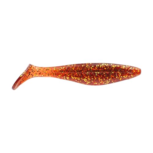 PowerBait Saltwater The Champ Swimmer Soft Plastic Bait - 3.8" Root Beer Gold