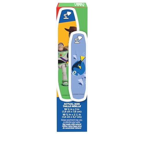 Disney & Pixar Character Adhesive Bandages for Kids - 20 Count