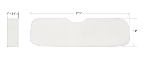 EZ-GO TXT (1996-2013) Replacement Foam Inserts for Golf Cart Seat. Two-Piece Set Or Individual Backrest/Bench Seat Available. (Two-Piece Set)