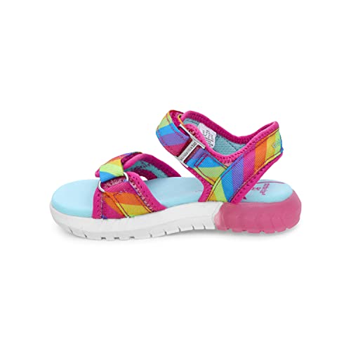 Stride Rite 360 Girls' Sevita Rainbow Sandals - 13 Little Kid Summer Shoes