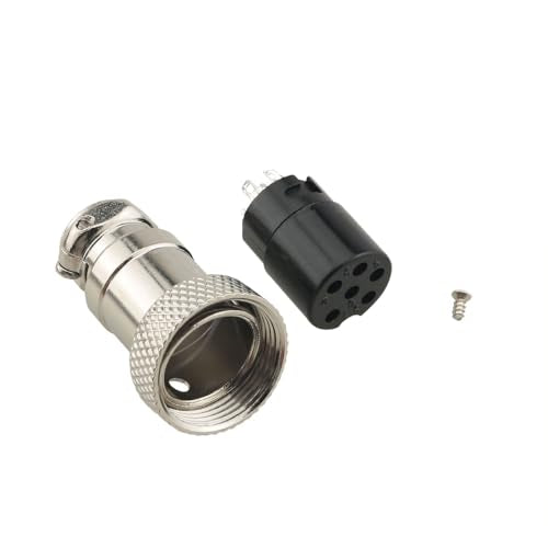 GX16 6-Pin Microphone Plug - 3 Pieces, Durable Metal & Plastic