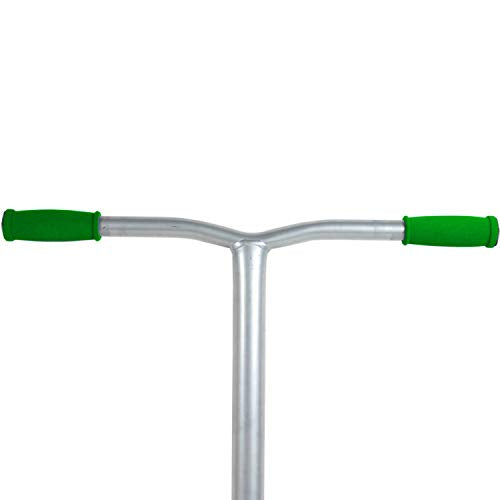 Foam Handle Grips for Scooters - 2 Pack with End Caps (Green)