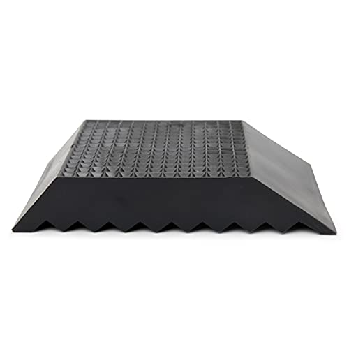Heavy-Duty Rubber Football Field Goal Tee - 1 Inch, Black