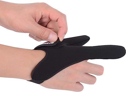 Fishing Gloves - Professional Thumb & Index Finger Glove - Black