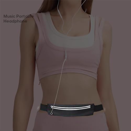 Slim Running Belt for Men & Women - Adjustable Waterproof Waist Pack