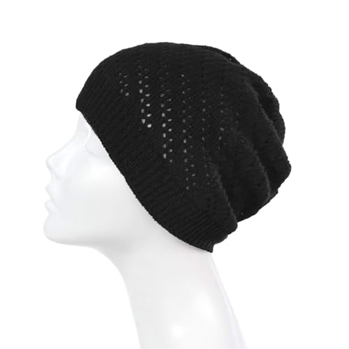 Hollow Crochet Beanie for Women - Soft & Breathable Summer Hat