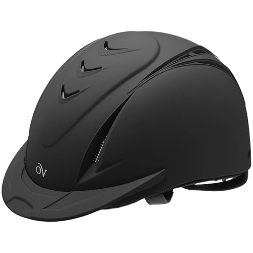 Adult Deluxe Schooler Riding Helmet - Lightweight Adjustable - Black Medium-Large