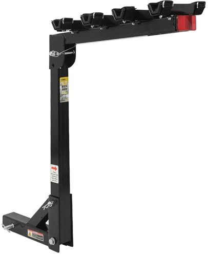 4-Bike Hitch Mount Rack with 150 lb Capacity - Easy Install & Swing Down Design