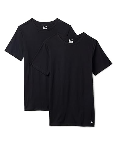 Dri-FIT Undershirts for Boys - 2-Pack Large Black