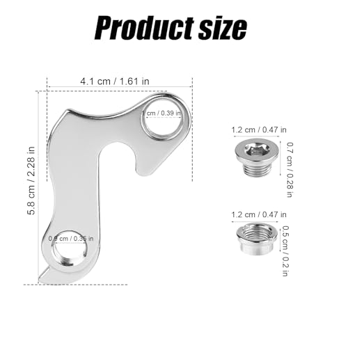 Aluminum Alloy Rear Derailleur Hanger with Screws - Bike Tail Hook
