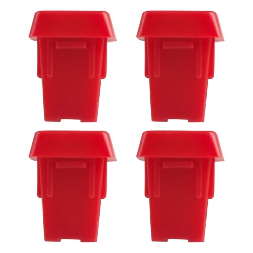 08912040610 Safety Switch Keys for Ryobi,Sears Craftsman,Delta,Wen,Dewalt,Jet,SawStop,Powertec,Rockwell Power Tools-Red,4 pcs