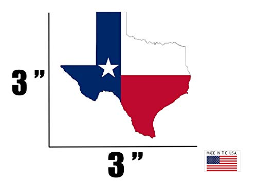Texas Flag Vinyl Sticker - 3-Inch Lone Star State Decal for Car or Truck