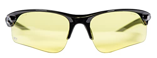 Interchangeable Shooting Glasses with Impact Resistance & Anti-Fog Lenses - Black