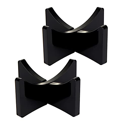 Acrylic Baseball Holder Display Stand - 1.97x1.1 inch, Black