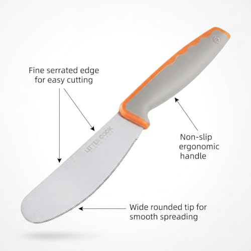 Stainless Steel Butter Spreader Knife - 4.7 Inch Ergonomic Design