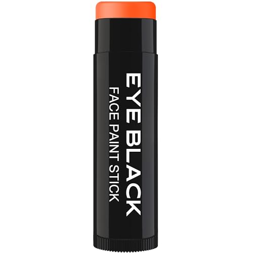 Orange Eye Black Stick - Anti-Glare Grease Paint for Baseball and Football
