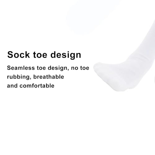 High Long Fencing Socks for Kids & Adults - Large Gray