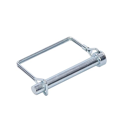 5000 lbs Trailer Jack Foot Plate with Pin Base - Silver, 4x7" Zinc-Plated