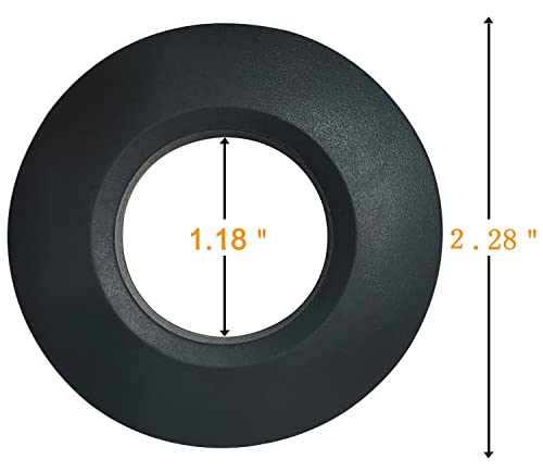 Kayak Paddle Drip Rings - 4Pcs Rubber Paddle Accessories - Black, Blue, Orange