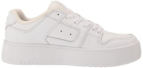 Manteca 4 Platform- White/White- 5.5