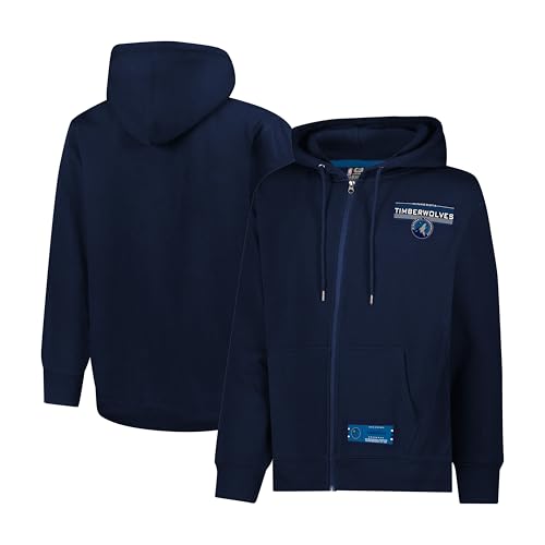 Men's NBA Official Super Soft Full Zip Hoodie - Minnesota Timberwolves, Large