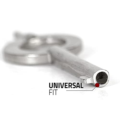 Vulcanforce 2-Pack Handcuff Keys | Universal Steel Law Enforcement Keys