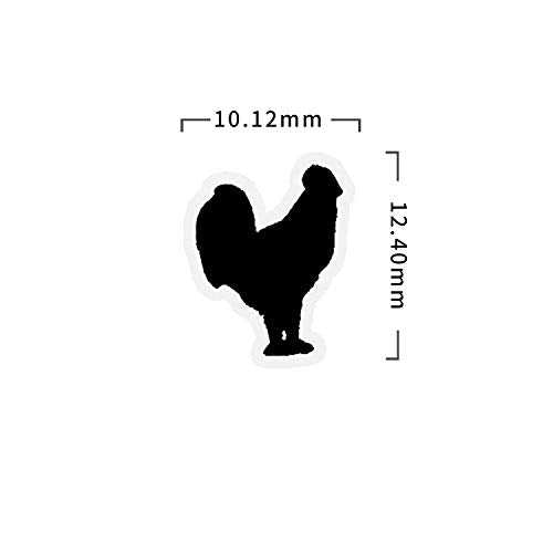 Wedding Meal Stickers - Food Identifier Place Cards, 50 Stickers - Black & Chicken