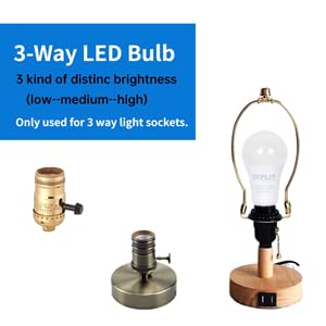 TJBB 6-Pack 3 Way Light Bulbs Soft White 3000K 50 100 150 Watt Equivalent, Perfect for Reading, Standard A19 Indoor Led Bulb, 5/10/15 Watt Energy Efficient Bulb