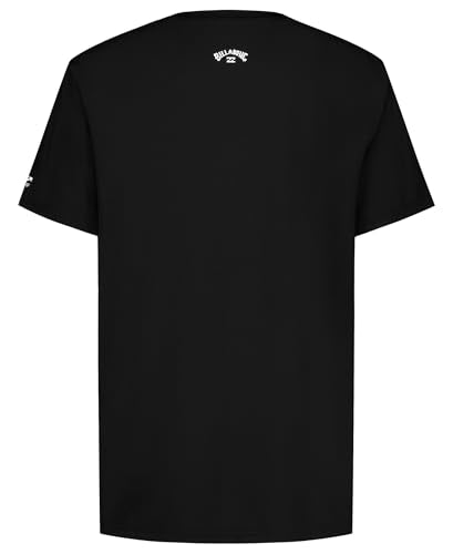 Billabong Boys' UPF 50+ Rash Guard Surf Shirt – Loose Fit, Black, 18-20