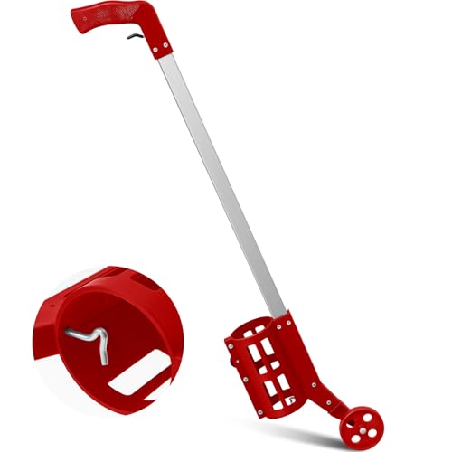 Wheeled Marking Wand for Line Paint - Red, 1 Count