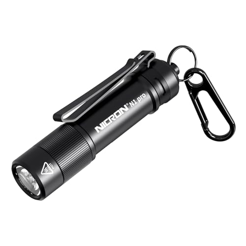 NICRON N1pro EDC Flashlight, 1000 Lumens Rechargeable Flashlights, 6 Modes AA Pocket Flashlight Mini Size with Keychain for Camping, Home, and Emergencies