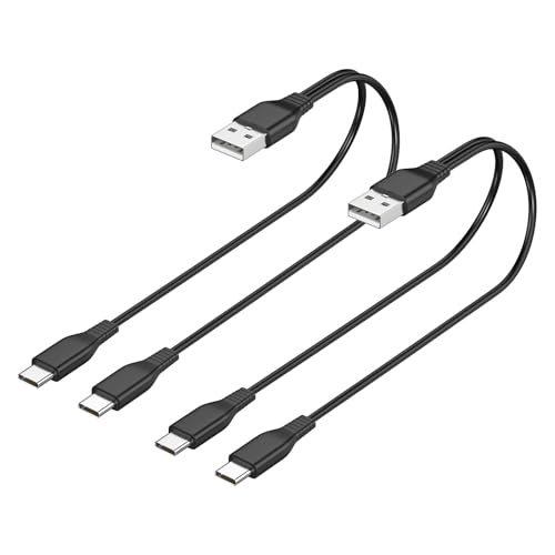 Dual USB-C Charging Cable for Magnetic Hand Warmers - 1.6 Ft Cable