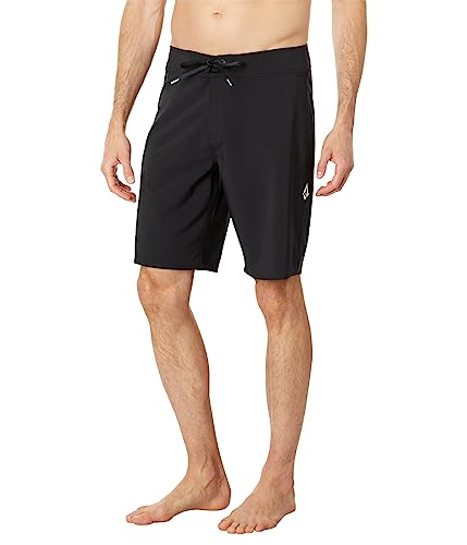Volcom Men's Mod Tech 20" Black-Onyx Boardshorts with 34 Waist - Swim Trunks