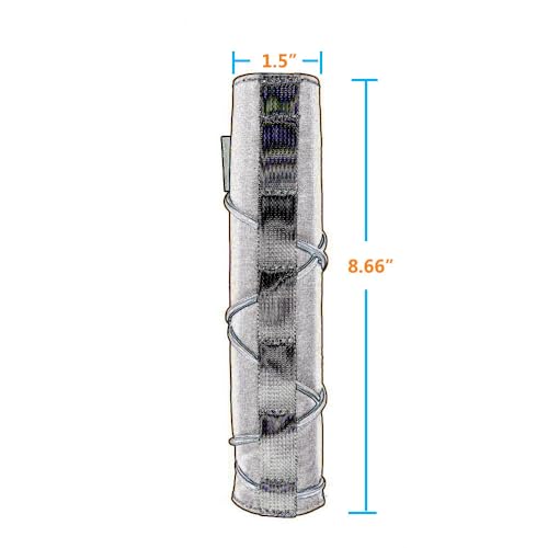 Tactical Airsoft Suppressor Cover - 8.66 Inch Nylon - CB