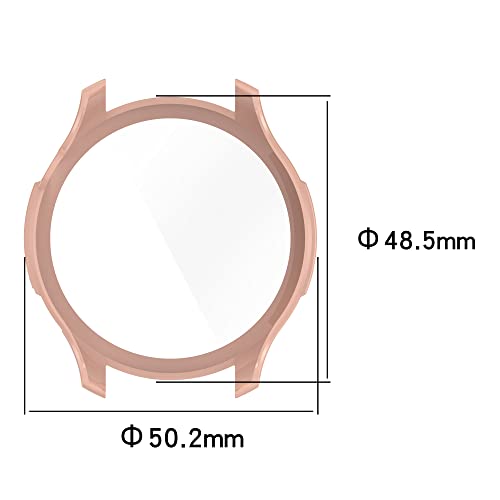 Shockproof Smart Watch Case with Tempered Glass Screen Protector - Clear