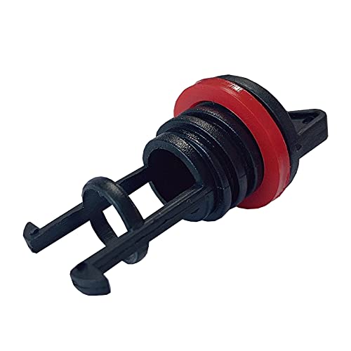 Kayak Drain Plug Kit - Durable Nylon with Red Gasket, 2 Pcs