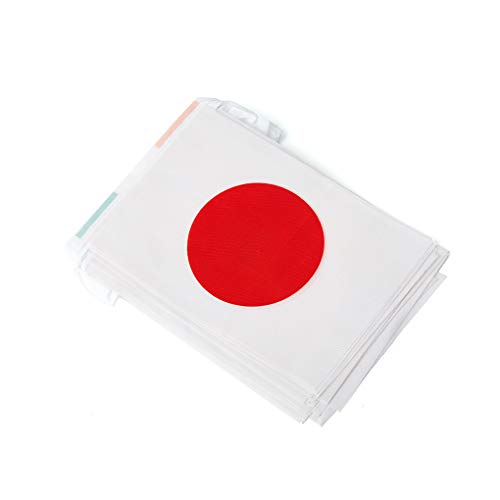 Japan Mini String Flags Banner - 30 Pre-Strung Flags