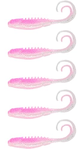 Pan-Candy Grub - Pink Silver 1.75" Fishing Lure