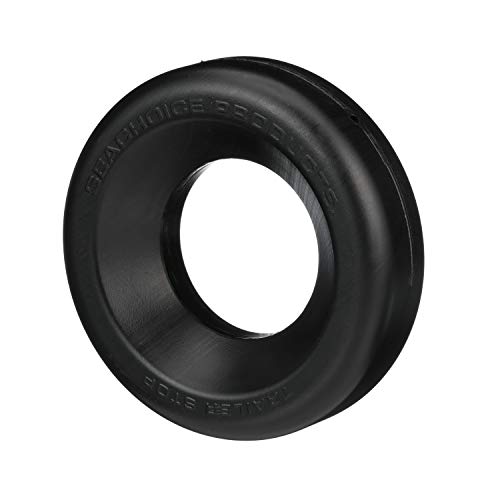 Seachoice Trailer Jack Stand Wheel Stop - One Size, Black, ABS Plastic